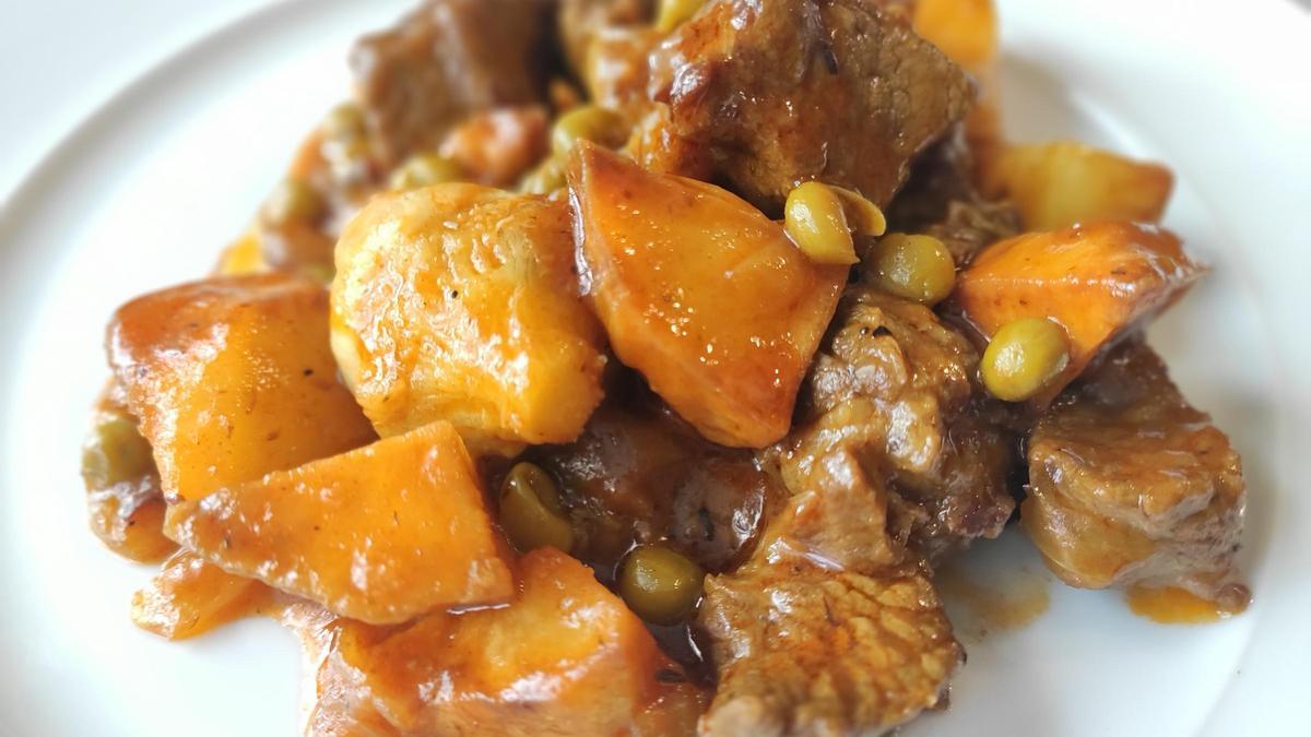 Receta canaria de carne con papas