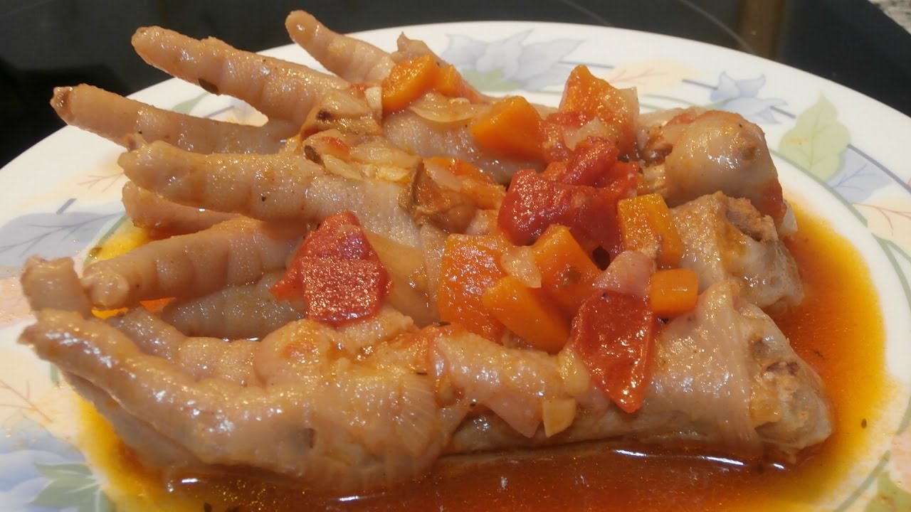 cómo cocinar patas de pollo